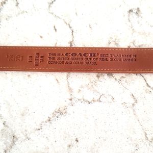 COACH Belt Leather 28" 70cm